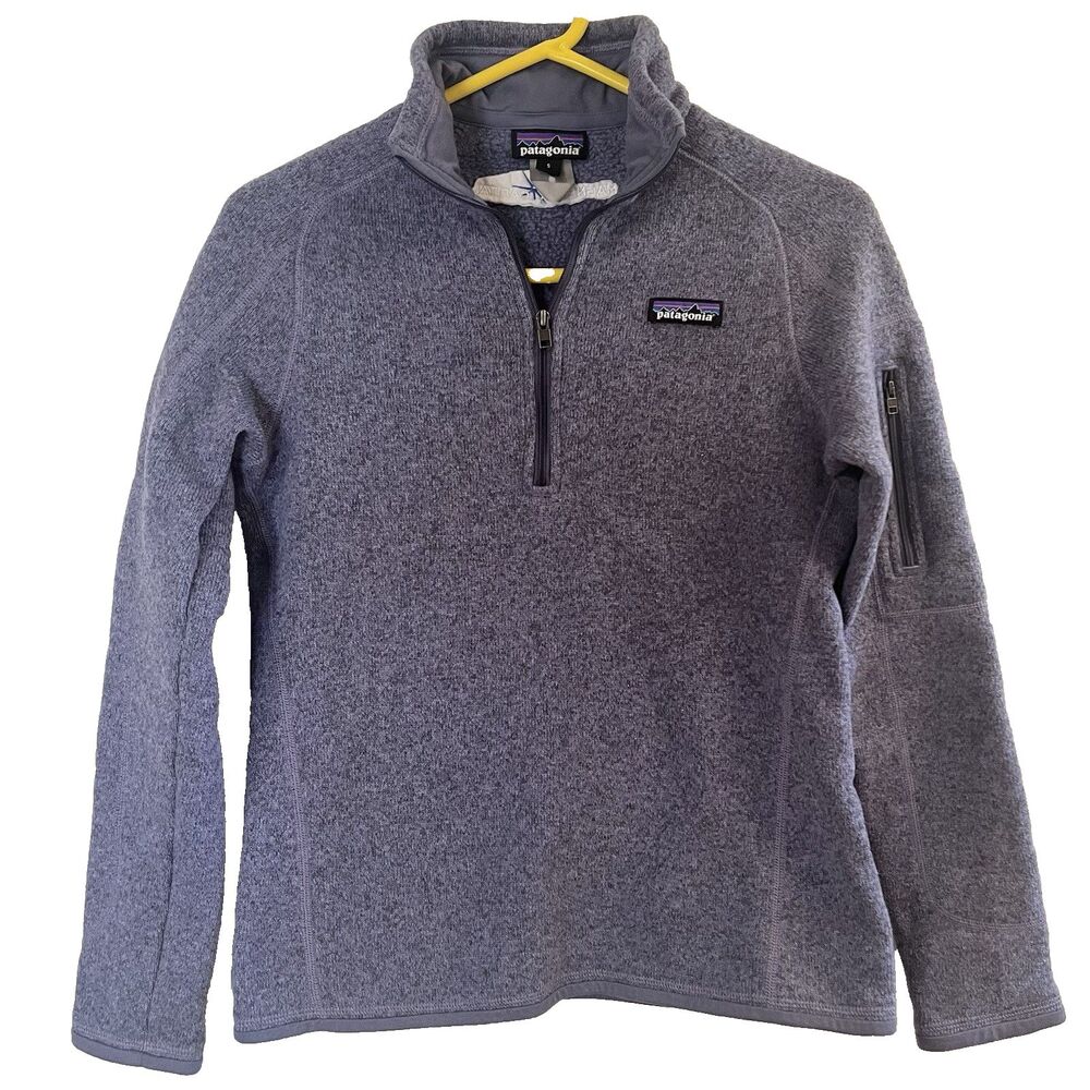 Patagonia Better Sweater 1/4 Zip Fleece Jacket Lupine Company Logo Women's Small